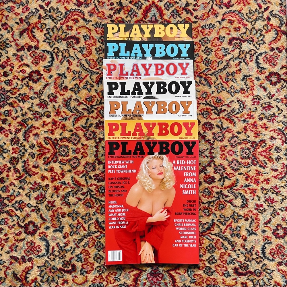 7 Playboy magazines from 1994